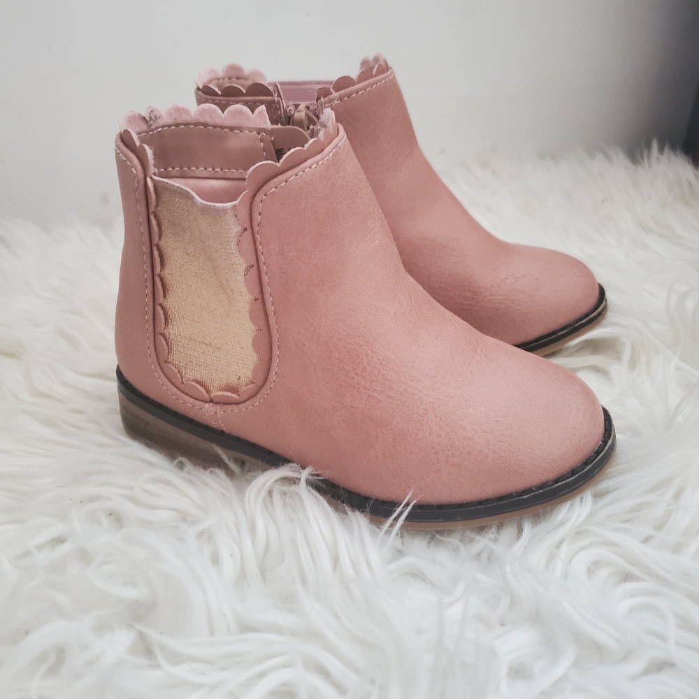 Pink booties